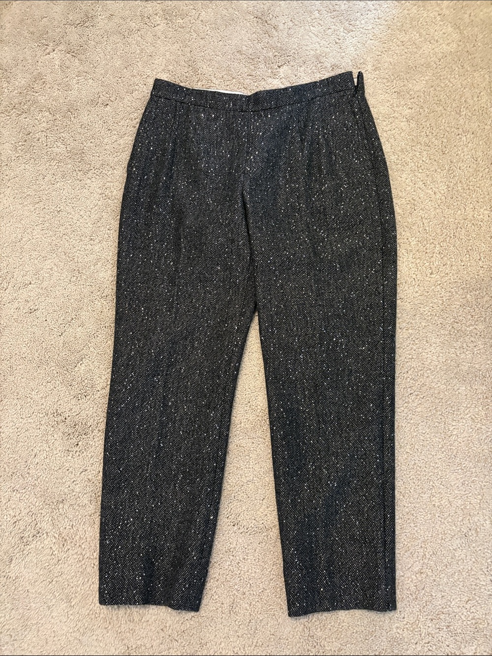 J. Crew Black and White Tweed Martie pants